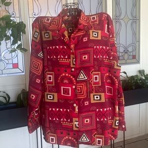 90’s blouse-tag is missing so I’m guessing it’s a large/xl